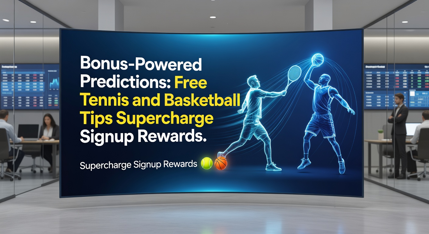 Intense tennis rally on clay court with overlaid basketball hoop, symbolizing cross-sport prediction synergy