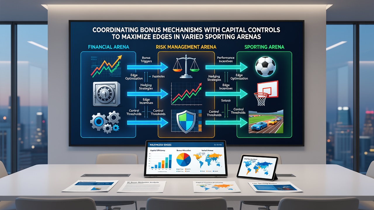Diagram showing integration of bonus releases with controlled staking across sports