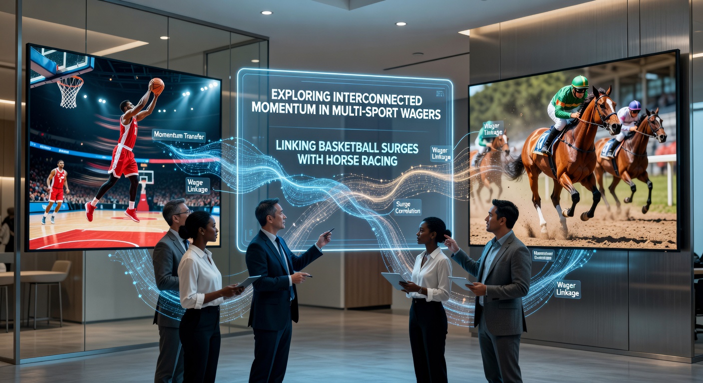 Adaptive bankroll allocation diagram connecting basketball runs to horse racing longshots