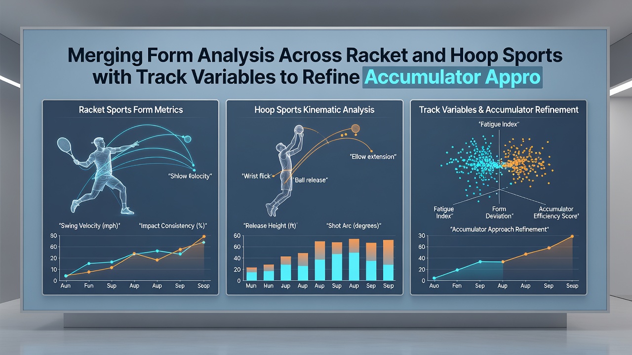 Data visualisation showing merged tennis, basketball and horse racing statistics feeding into accumulator pricing models