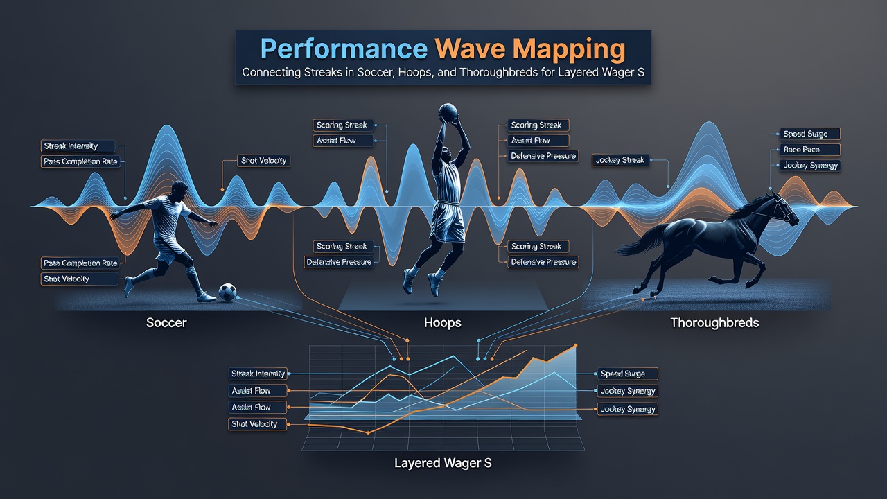 Detailed chart illustrating overlapping performance waves across three sports for accumulator planning