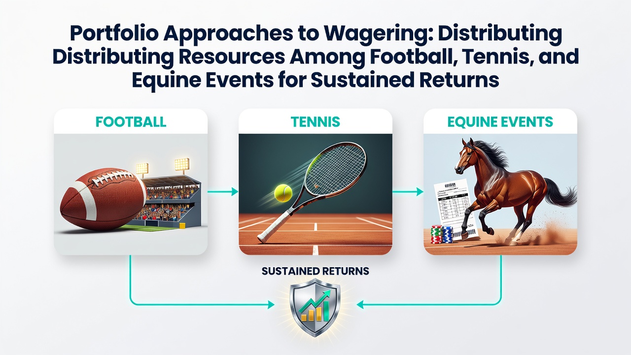 Diversified wagering portfolio allocation across football tennis and horse racing events