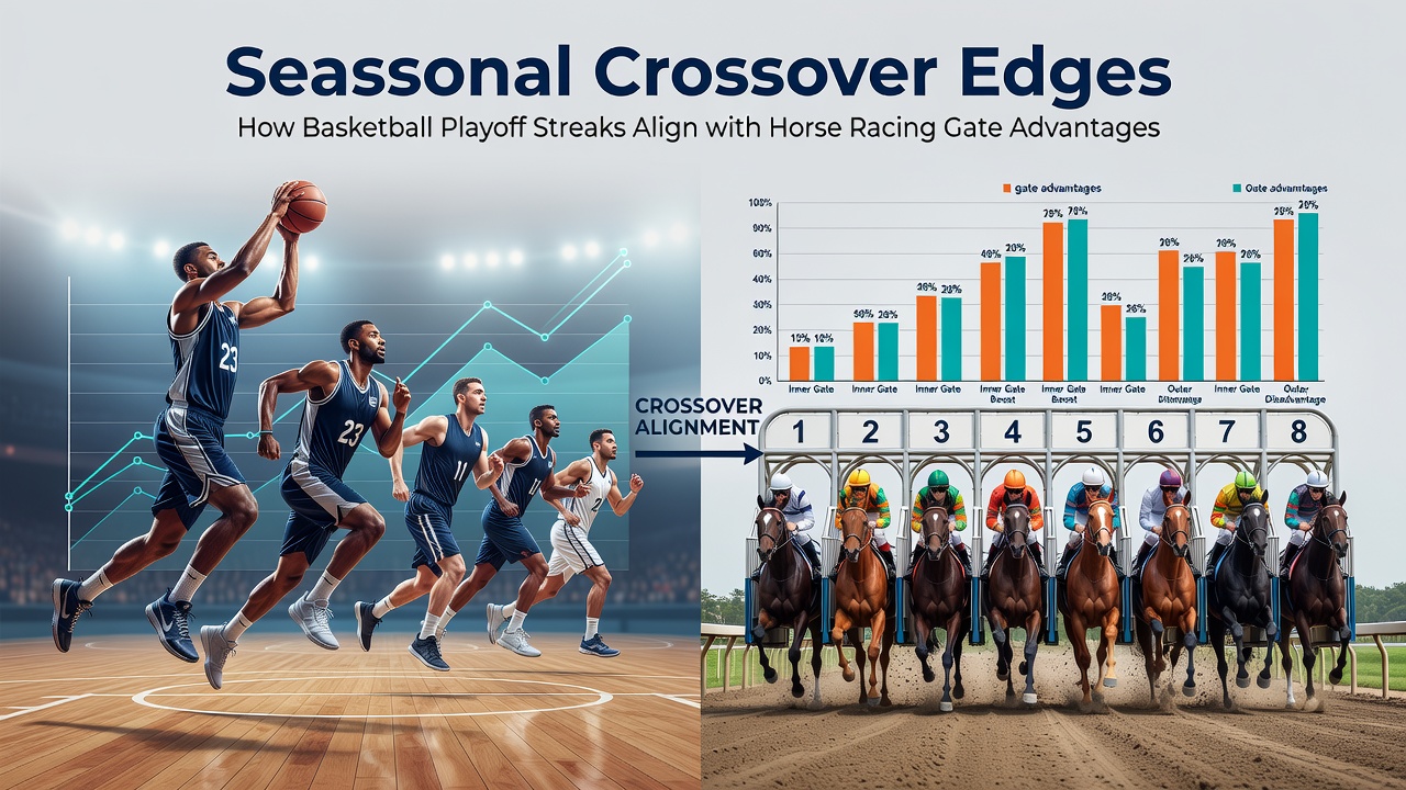 Horse racing starting gates with horses positioned for a summer meet emphasizing barrier advantages